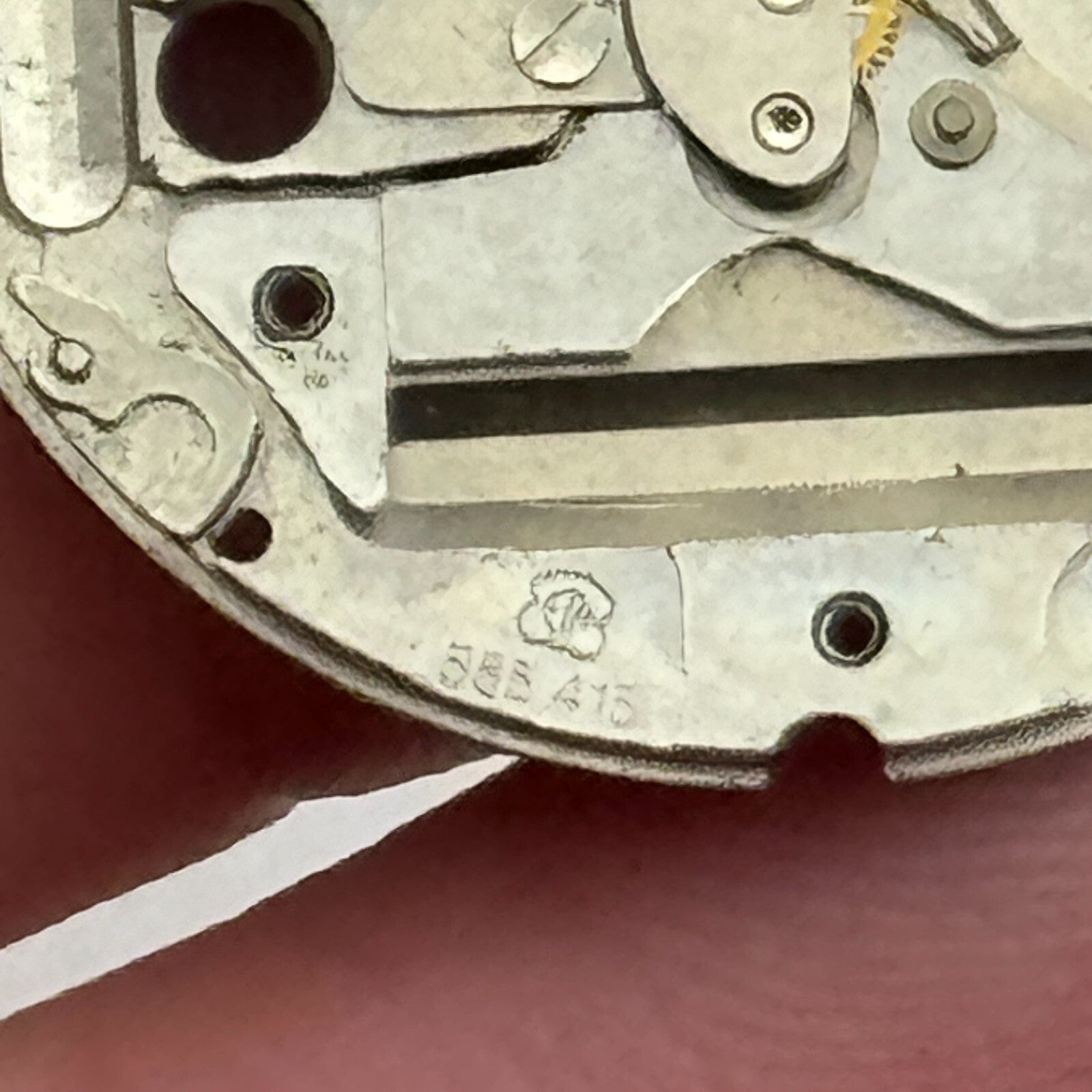 23.8mm ETA 555.415 Swiss 1 Jewel Quartz Partial Watch Movement Vintage PARTS