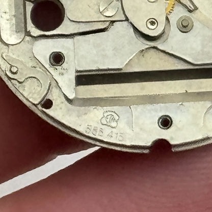 23.8mm ETA 555.415 Swiss 1 Jewel Quartz Partial Watch Movement Vintage PARTS