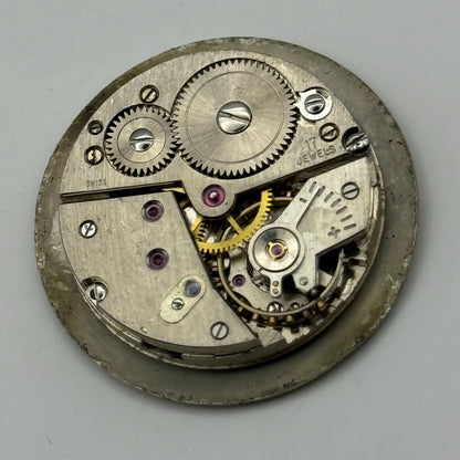 FEF 190 Watch Movement Garrard Manual Wind Vintage Swiss Parts Repair 23.5mm