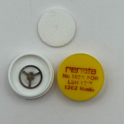 LSH 1262 Balance Wheel Complete And Spring  1855 Watch Movement Parts NOS