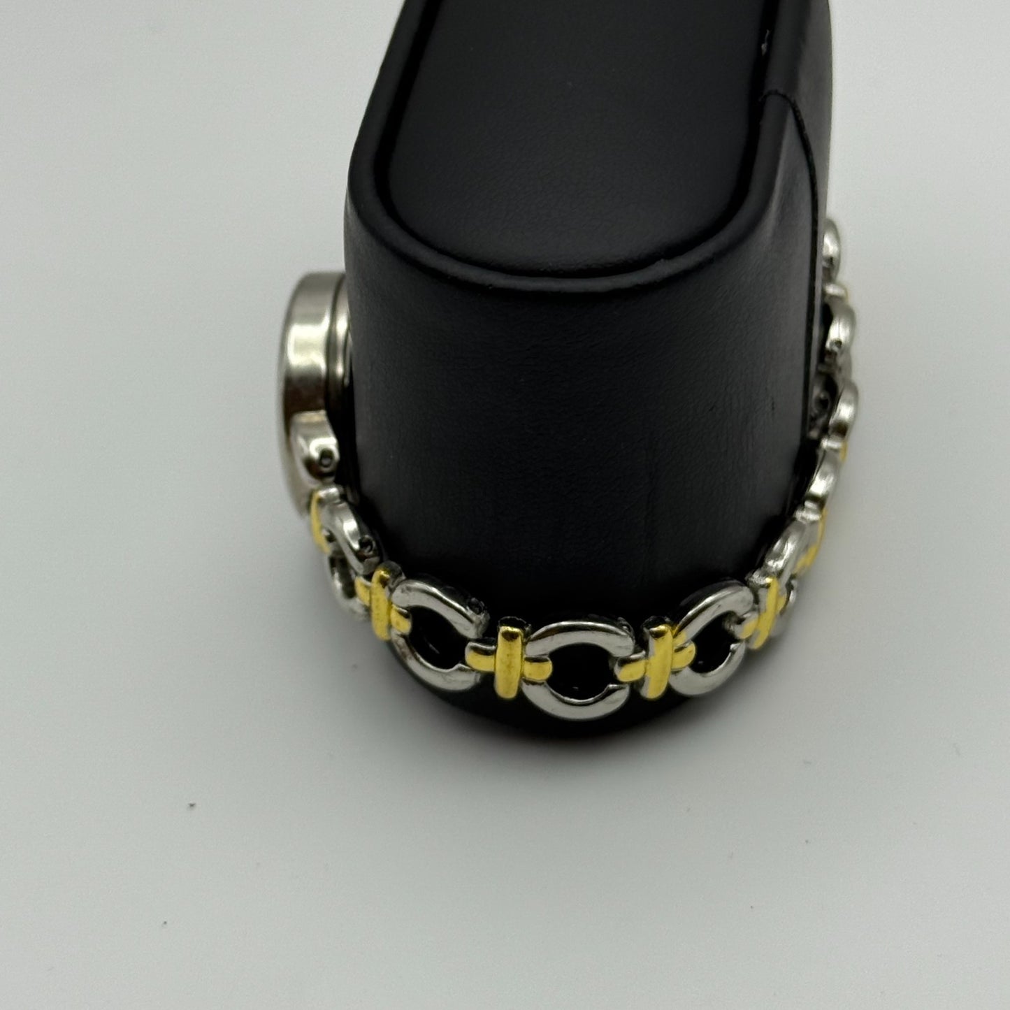 22mm Working Ladies Via Lucia 181 Two Tone Gold And Silver Quartz Watch 7 Inches