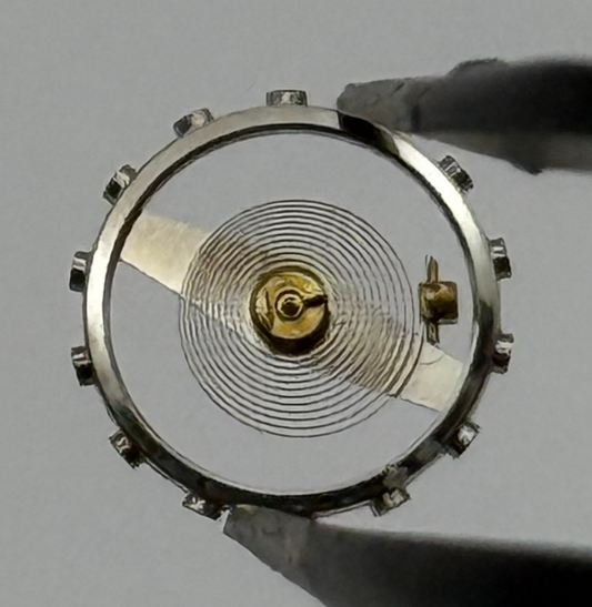 Lanco 576 Balance Wheel Complete And Spring  5’’’ PL Watch Movement Parts NOS