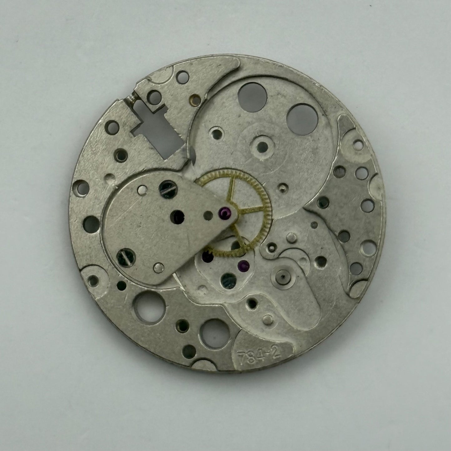 Tissot 784-2 Watch Movement Main Plate Manual Wind Vintage Swiss Parts 25.9mm