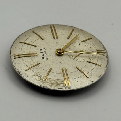 AS 1123 1124 Watch Movement Avia Manual Wind Vintage Swiss Parts Repair 25.8mm