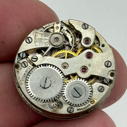 23.6mm FHF 1 Manual Wind 15 Jewels Watch Movement Swiss Vintage PARTS REPAIR