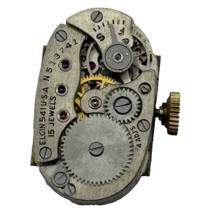 Elgin Grade 541 Model 2 Watch Movement 1951 21/0s American Parts Repair Ladies