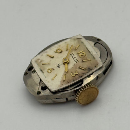 Elgin 662 Watch Movement 17 Jewels USA Vintage American Parts Repair 14.3mm