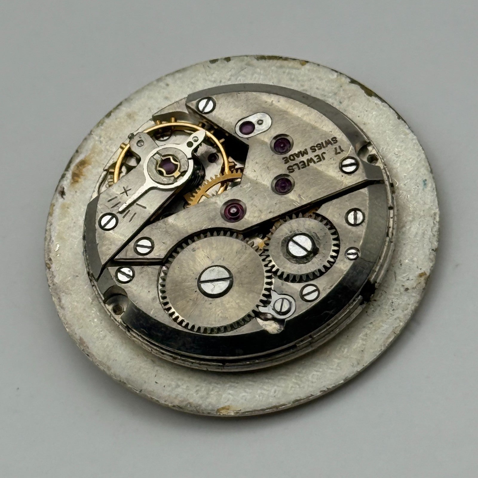 Garrard ETA 900 Watch Movement Manual Wind Vintage Swiss Parts Repair 23.6mm