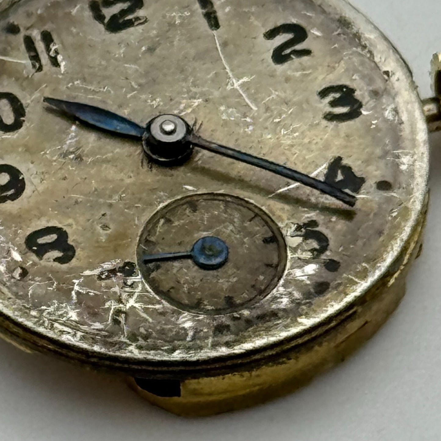 19.5mm Smiths De Luxe 15 Jewels Sub Seconds Manual Wind Watch Movement PARTS
