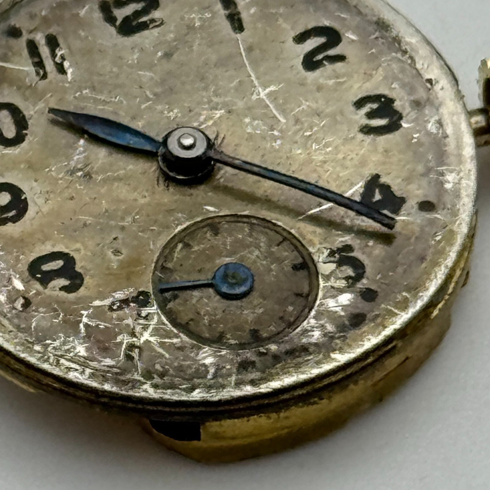19.5mm Smiths De Luxe 15 Jewels Sub Seconds Manual Wind Watch Movement PARTS