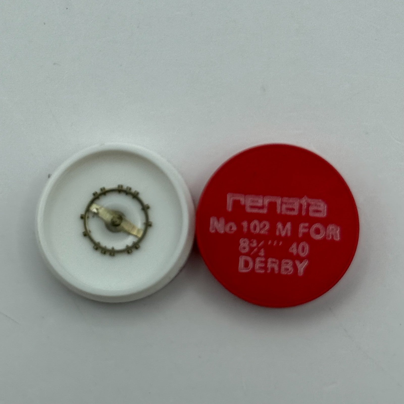 Derby 40 Balance Wheel Complete And Spring  8¾’’’ 102 M Watch Movement Parts NOS
