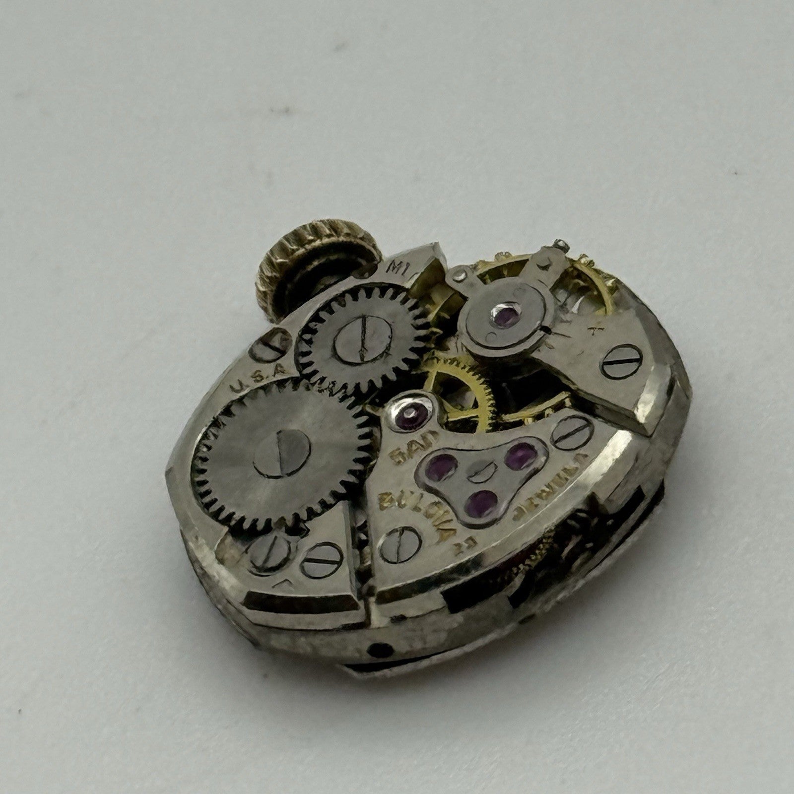 13mm Vintage Ladies Bulova 5AD Manual Wind Swiss Watch Movement PARTS REPAIR