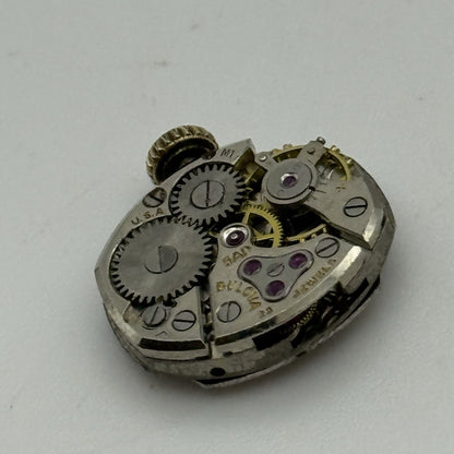 13mm Vintage Ladies Bulova 5AD Manual Wind Swiss Watch Movement PARTS REPAIR