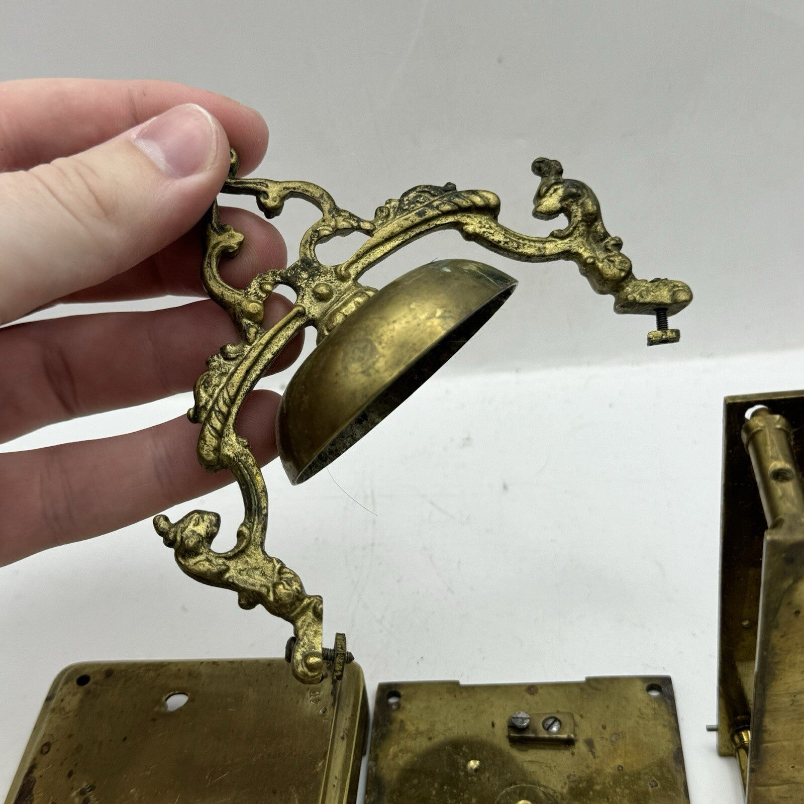 Unidentified Antique Clock Parts Unknown Origin Or Age See Photos Parts Repair
