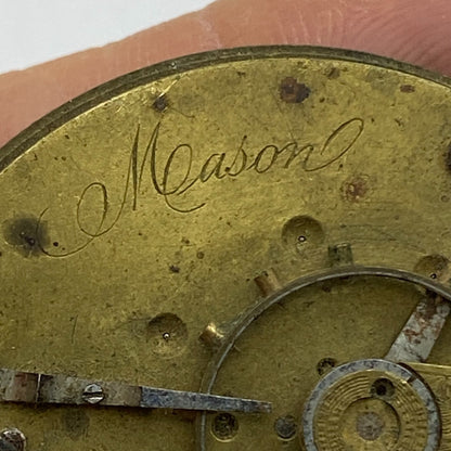 45.6mm Antique Key Wound Pocket Watch Movement PARTS