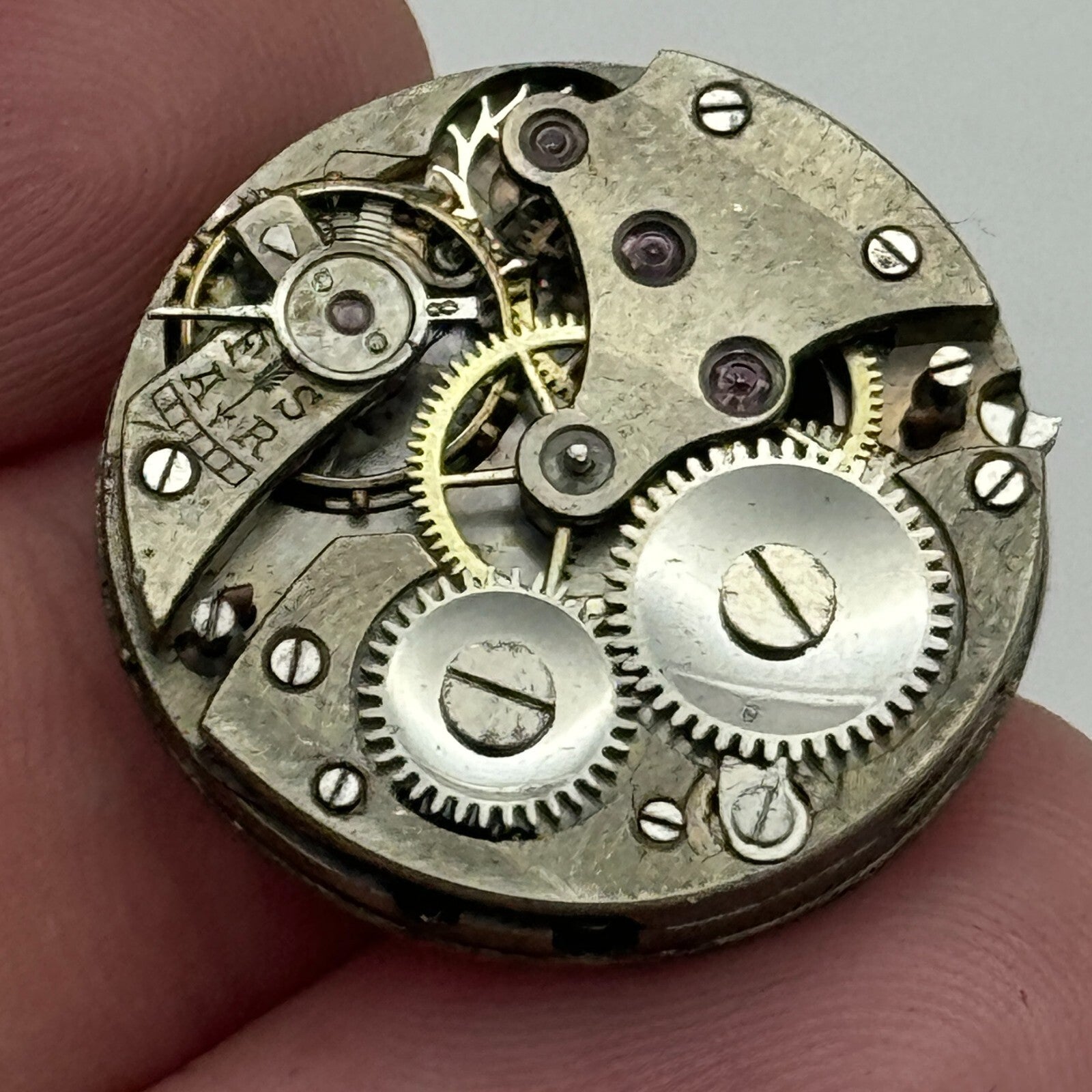 23.6mm Porcelain Dial Trench Dial Hands Watch Movement Manual Wind PARTS SPARES