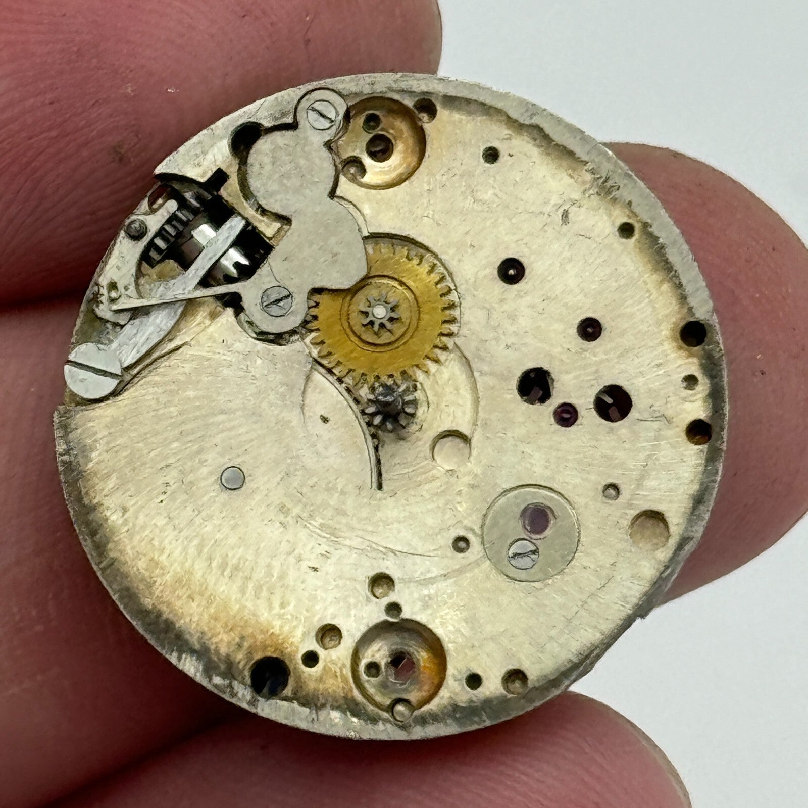 23.6mm Balance Ok 15 Jewels 3 Adj Swiss Vintage Manual Wind Watch Movement PARTS