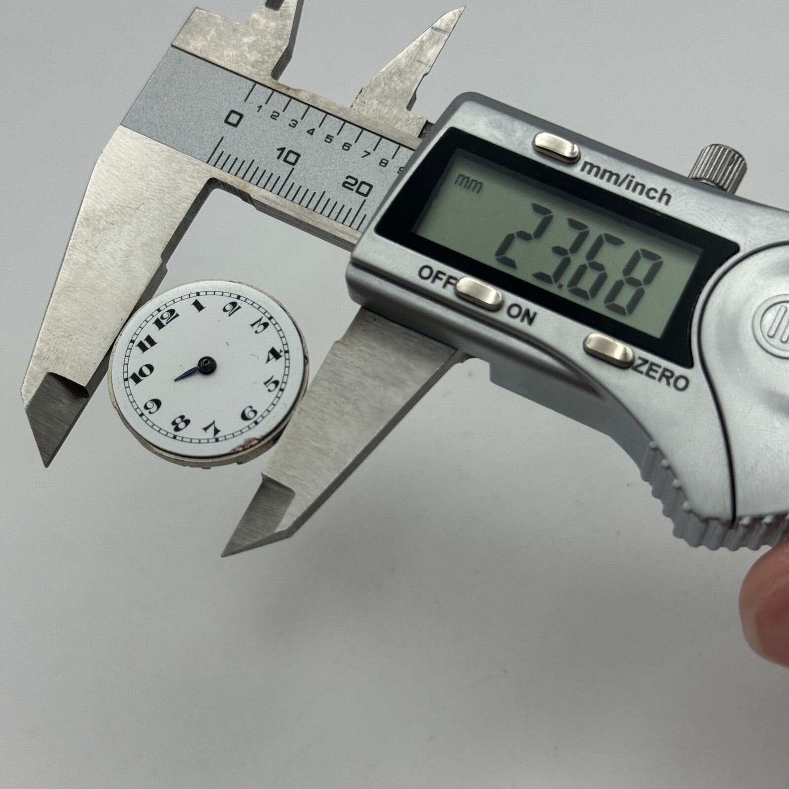 23.6mm 15 Jewels Swiss 2 Adjusts Trench Watch Movement Manual Wind PARTS SPARES