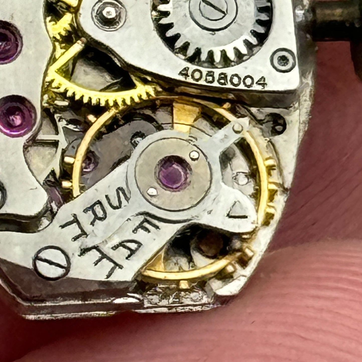 12.8mm Ladies Zenith Cal 525 W H May Nottingham Manual Wind Watch Movement PARTS