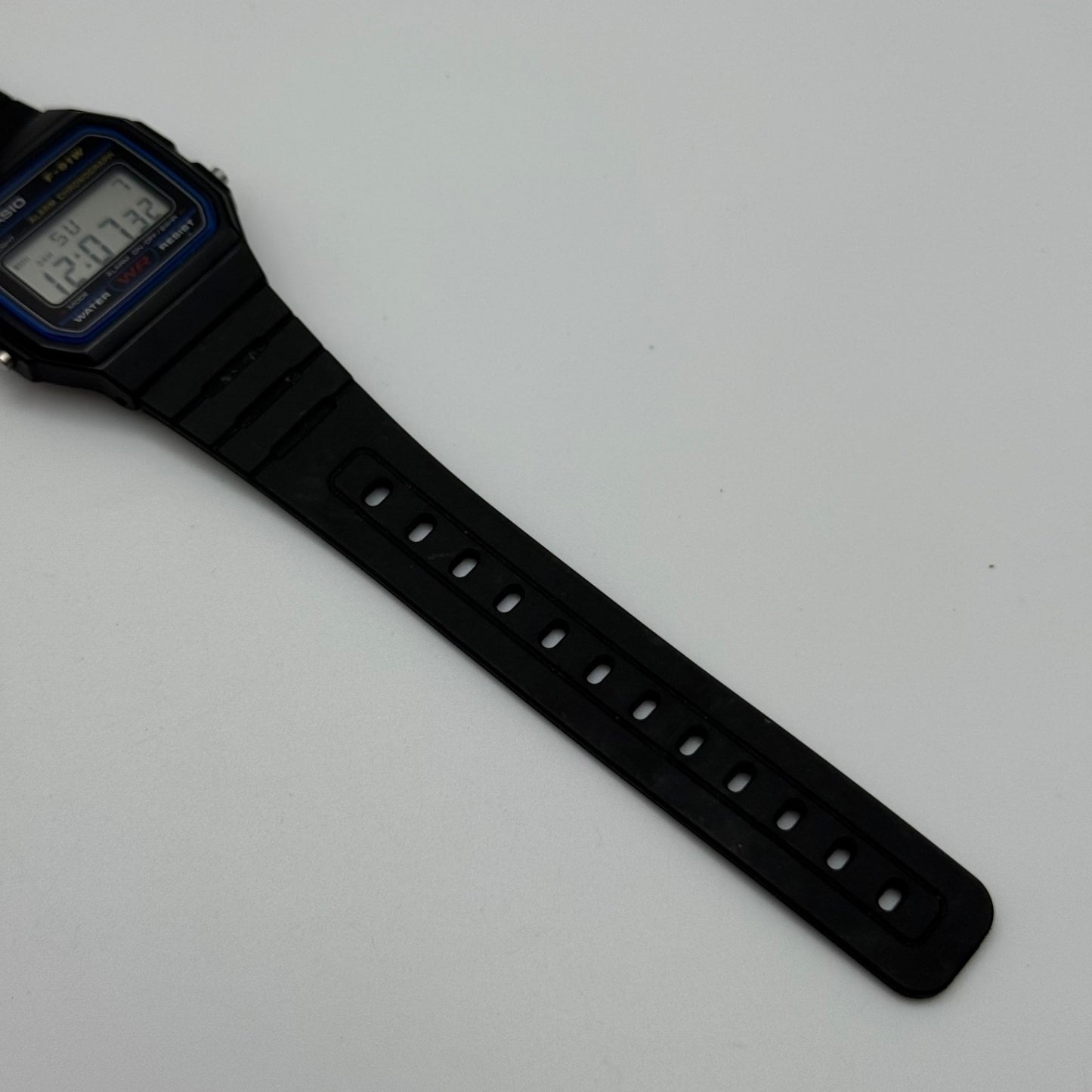 Casio Digital Watch F-91W 593 Alarm Chronograph Quartz 35mm Unisex Rubber Strap