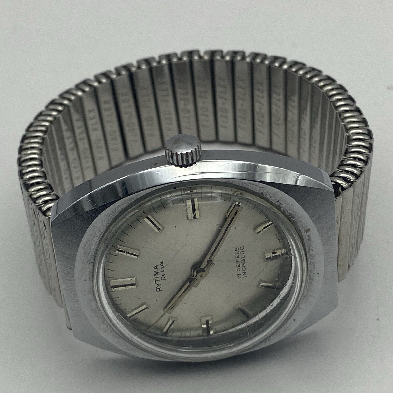 35mm RUNNING TO REPAIR Vintage Rytima De Luxe Ronda RAX 1233 Movement For Parts