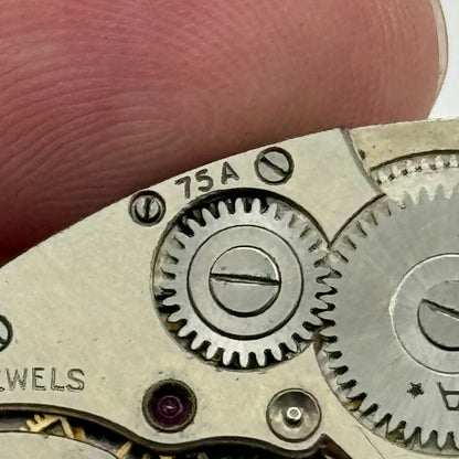 20mm Men's Helvetia 75A Tank Sub Seconds Watch Movement Manual Wind Swiss PARTS