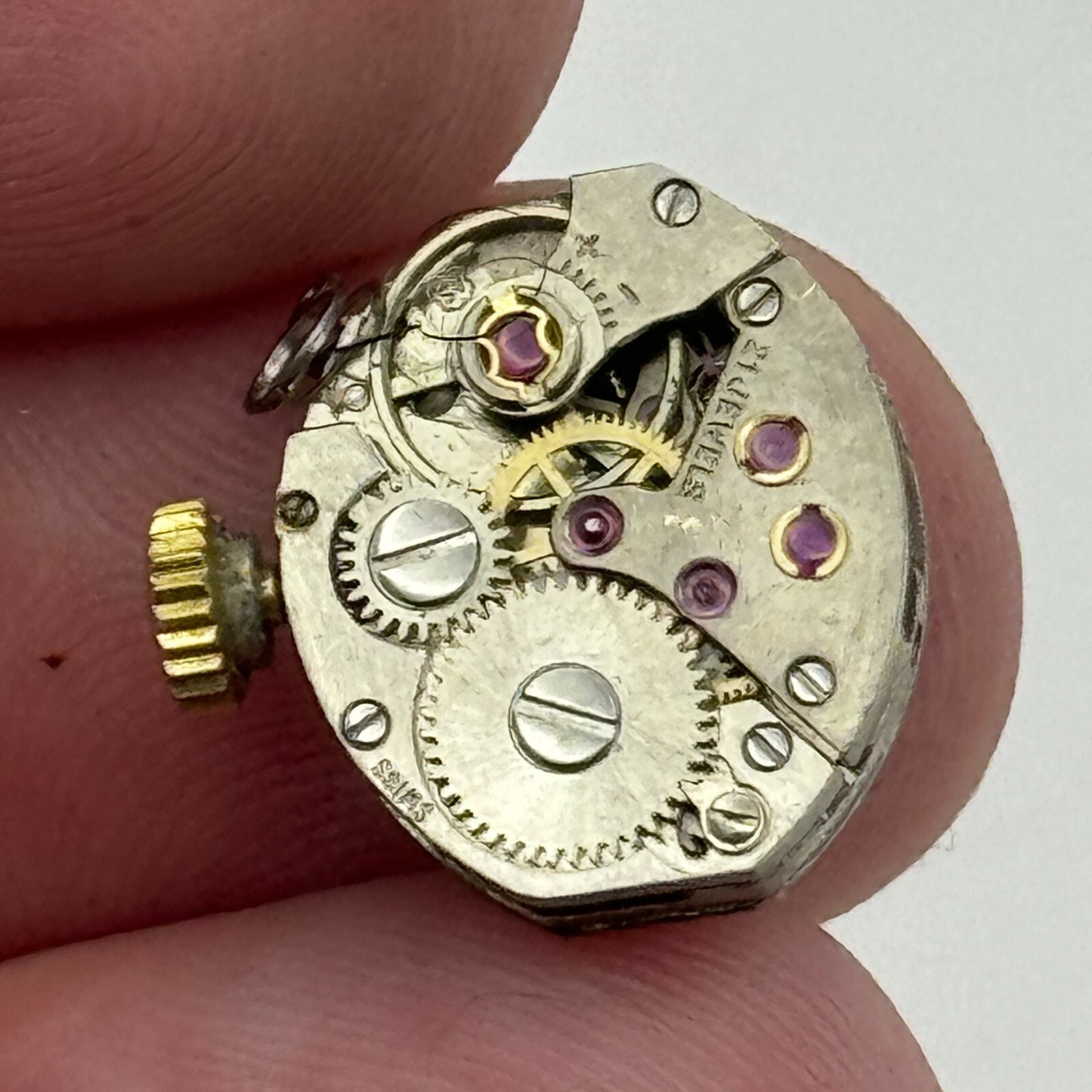 12.9mm Ladies Everite AS 1677 A Schild Manual Wind Swiss Watch Movement PARTS