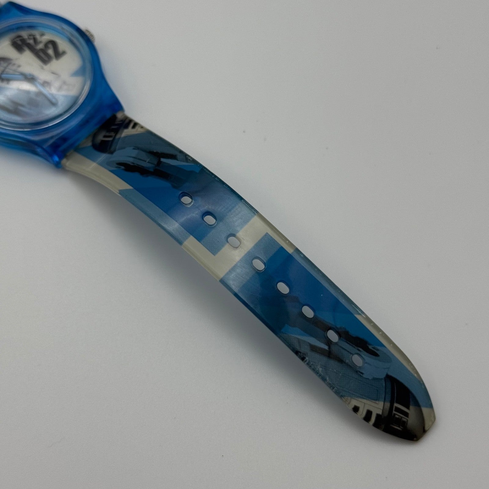 34mm Working RARE Zeon R2-D2 Lucasfilm LTD Blue 34mm Quartz Watch New Battery