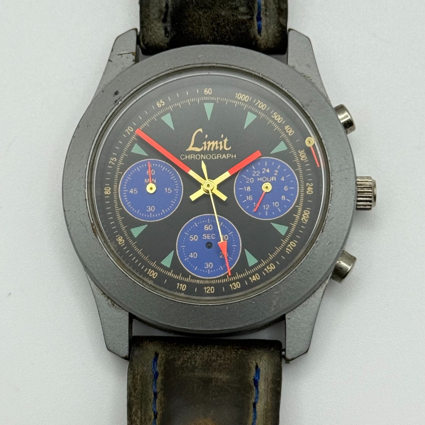 Limit Men's Chronograph Quartz Watch Subdial 38mm Working To REPAIR