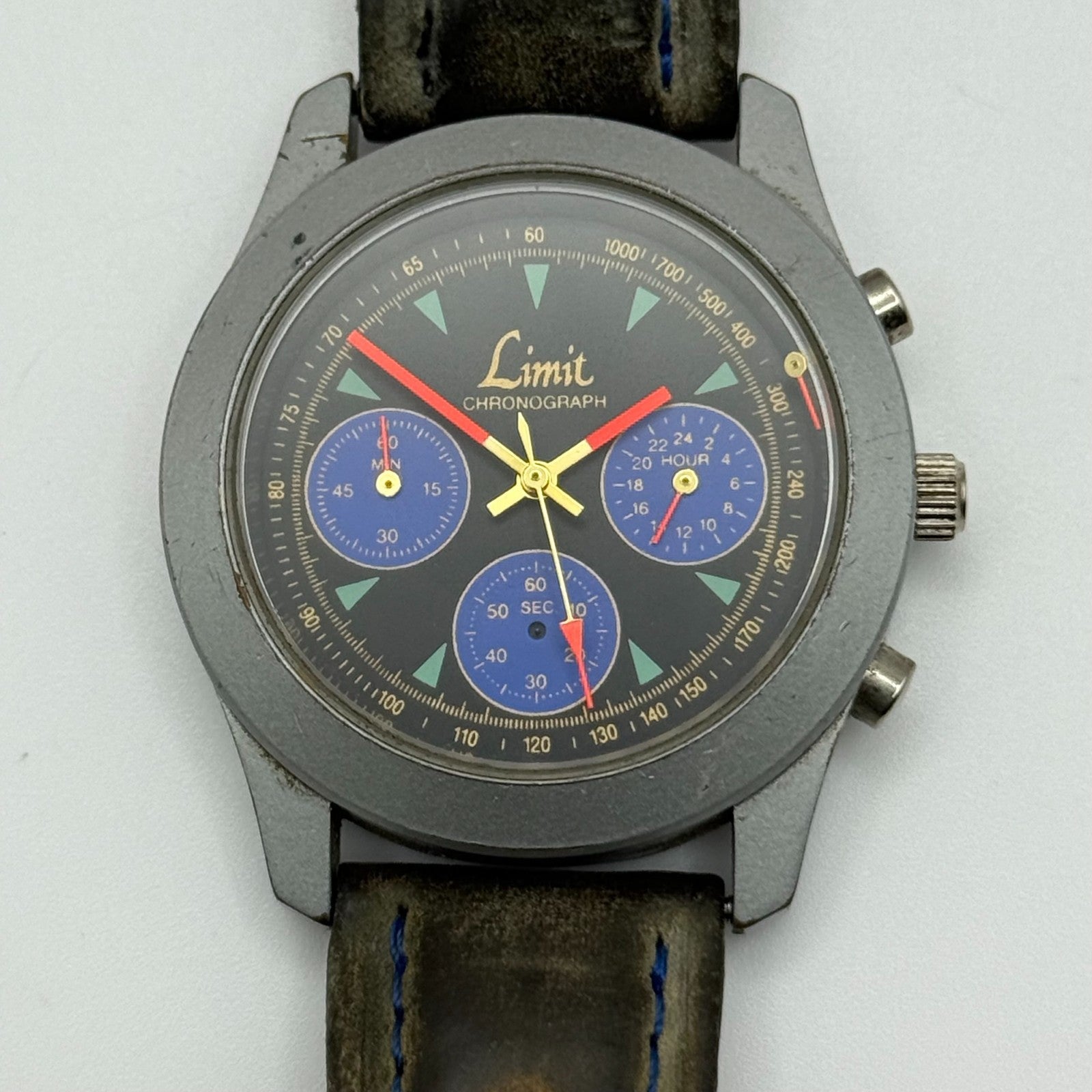 Limit Men's Chronograph Quartz Watch Subdial 38mm Working To REPAIR