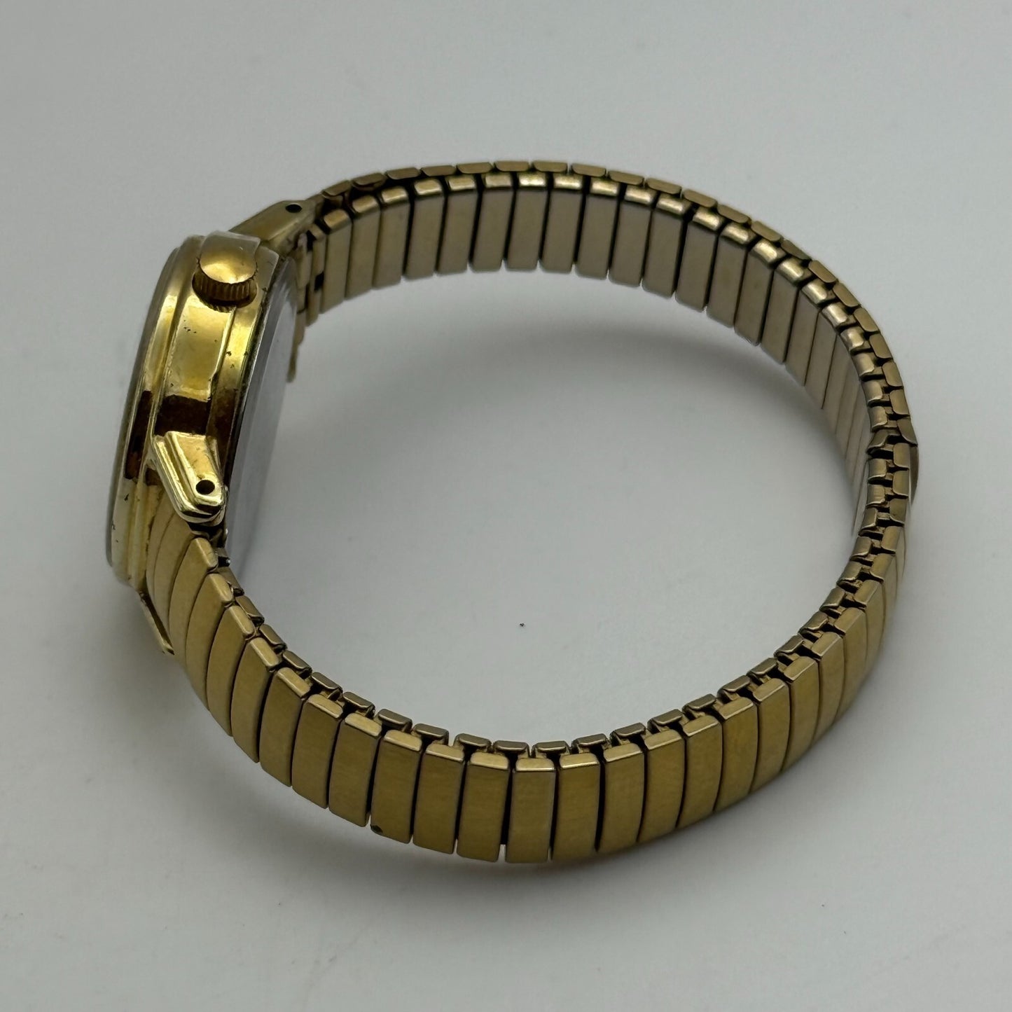 23mm Working Vintage Ladies Timex Indiglo Gold Plated Quartz Watch New Battery