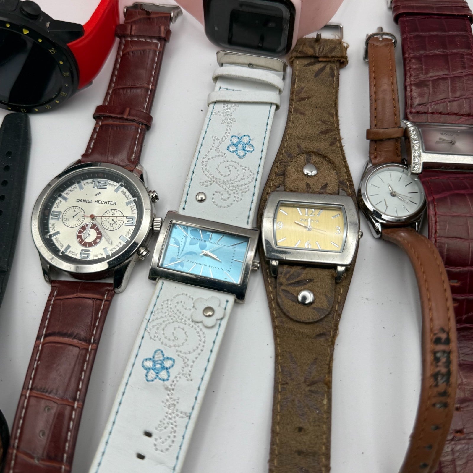 Bundle Of 15 Quartz Watches Job Lot Modern / Vintage Untested Parts / Repair