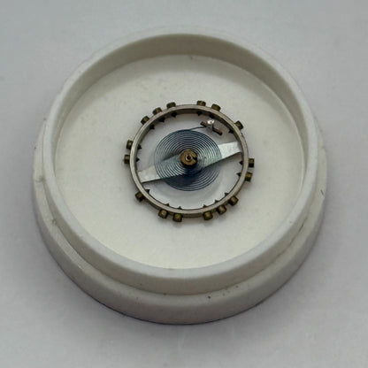 FHF 75 Balance Wheel Complete And Spring 5 1/4''' 200 M Watch Movement Parts NOS