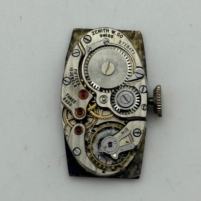Running Vintage Zenith Tilden Thurber High Grade Oval Tank Watch Movement Manual