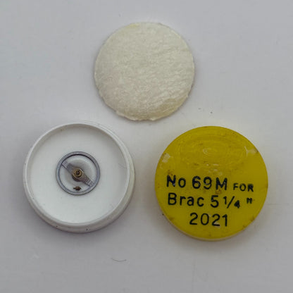 Brac 2021 Balance Wheel Complete And Spring  5¼’’’ 69 M Watch Movement Parts NOS