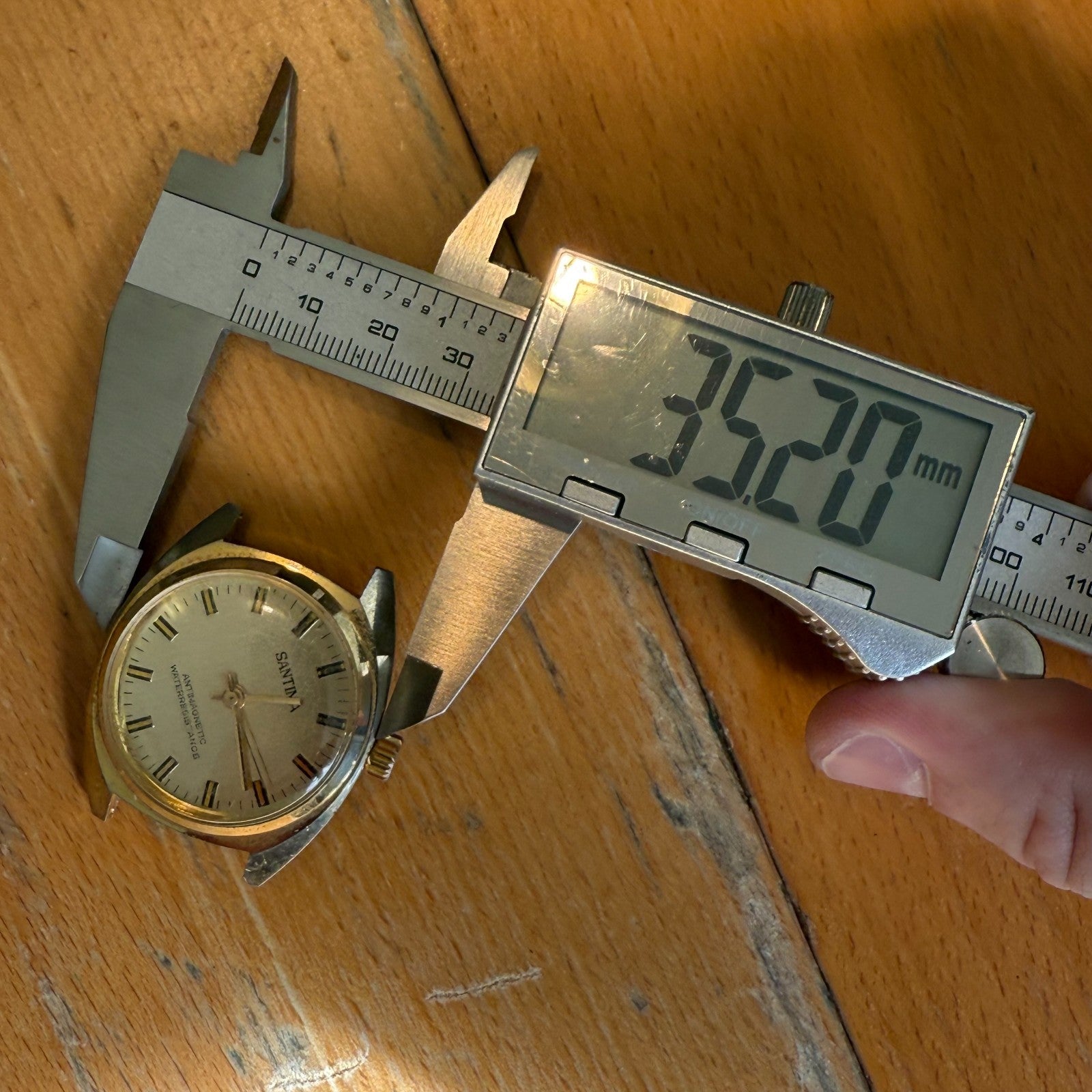 35mm Men's Vintage Santima EB 8501.76 8503.76 Running Manual Wind Watch PARTS