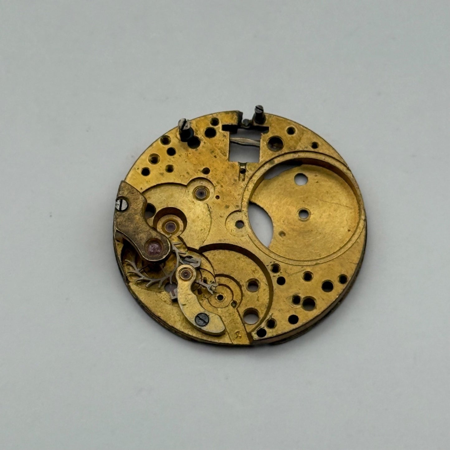 AS 340 Watch Movement Manual Wind Vintage Swiss Incomplete Parts Repair 23.5mm
