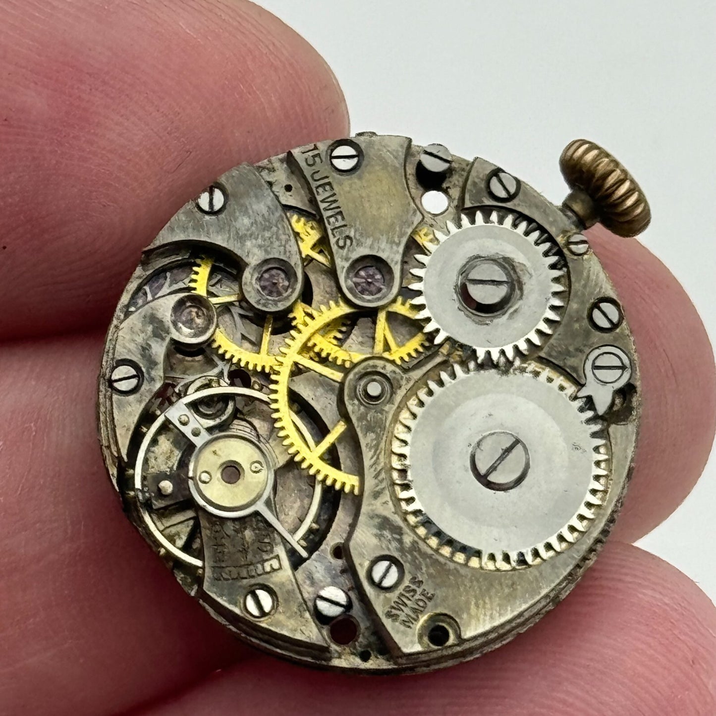 23.5mm AS A Schild Balance Intact Trench Watch Movement Manual Wind Swiss PARTS