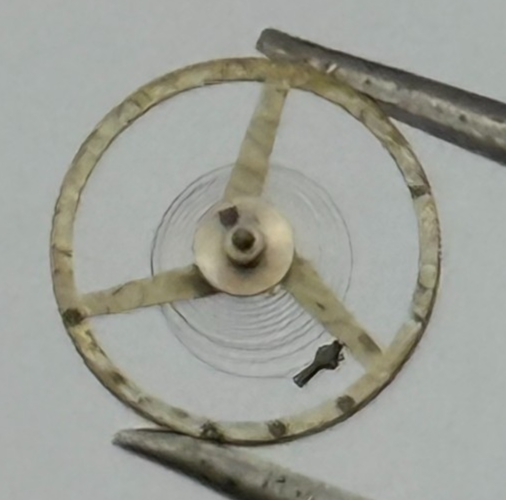 AS 976 1012 Balance Wheel Complete And Spring  532 M Watch Movement Parts 