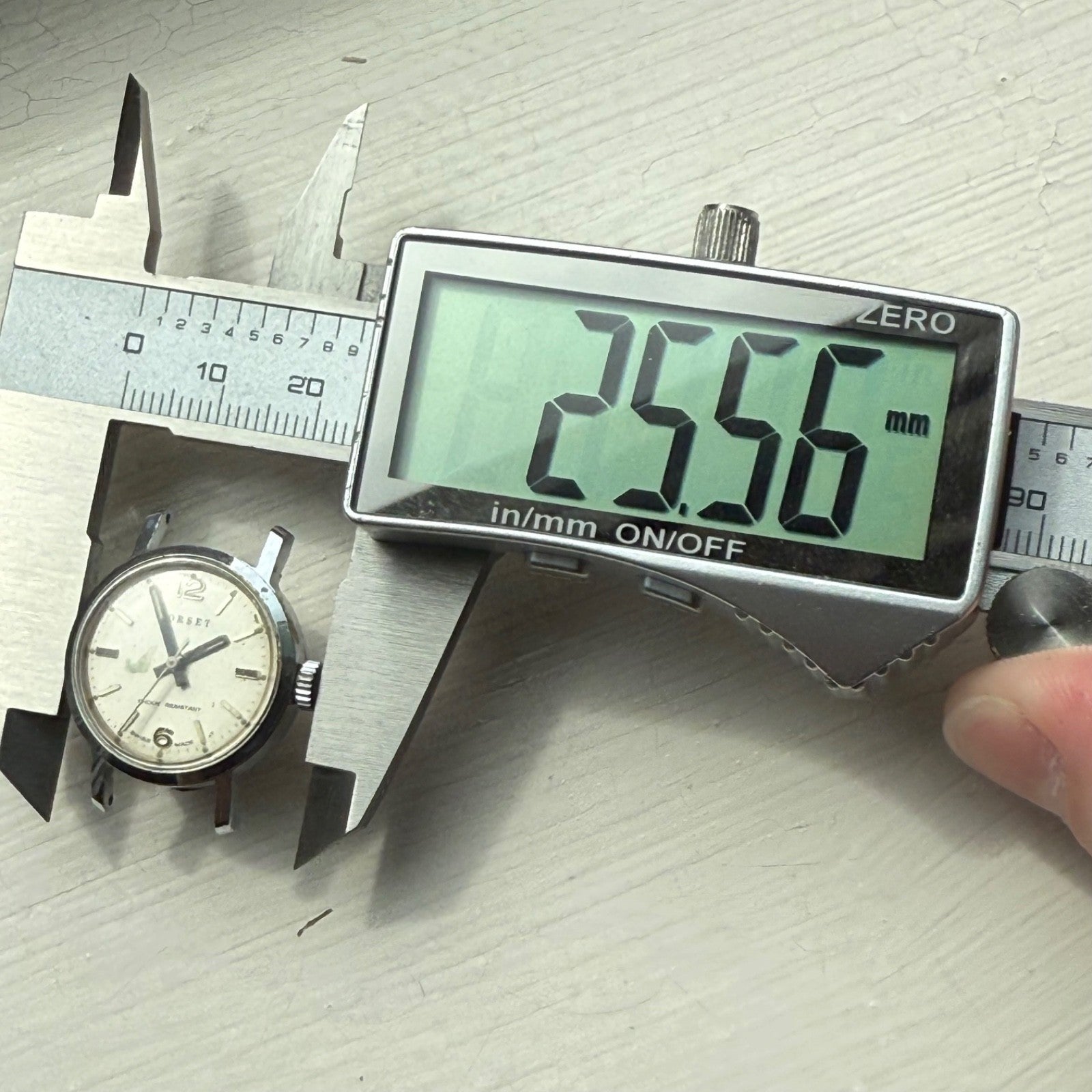 23mm Dorset Ronda Rl 9013 Shock Resistant Vintage Manual Wind Watch PARTS REPAIR