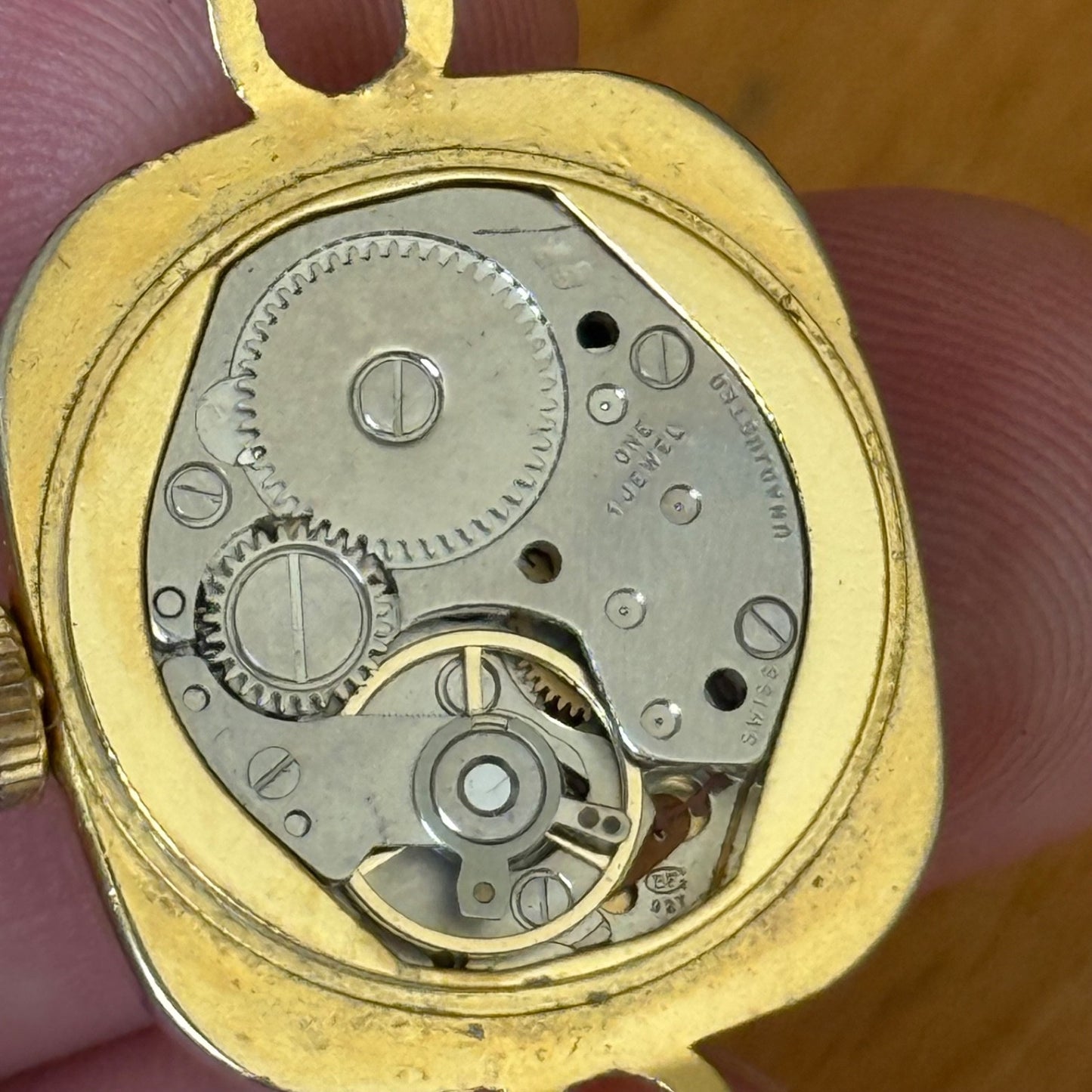 20mm Vintage Lucerne BFG 927 Swiss Gold Plated Manual Wind Watch PARTS / REPAIR