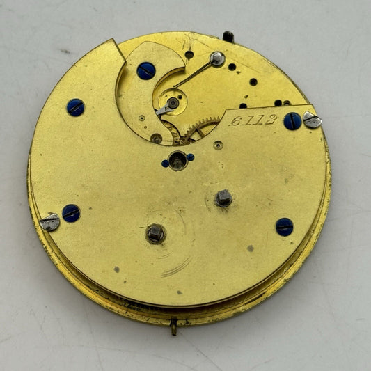 49.7mm W.A Quality No Balance Pocket Watch Movement FOR PARTS Restore