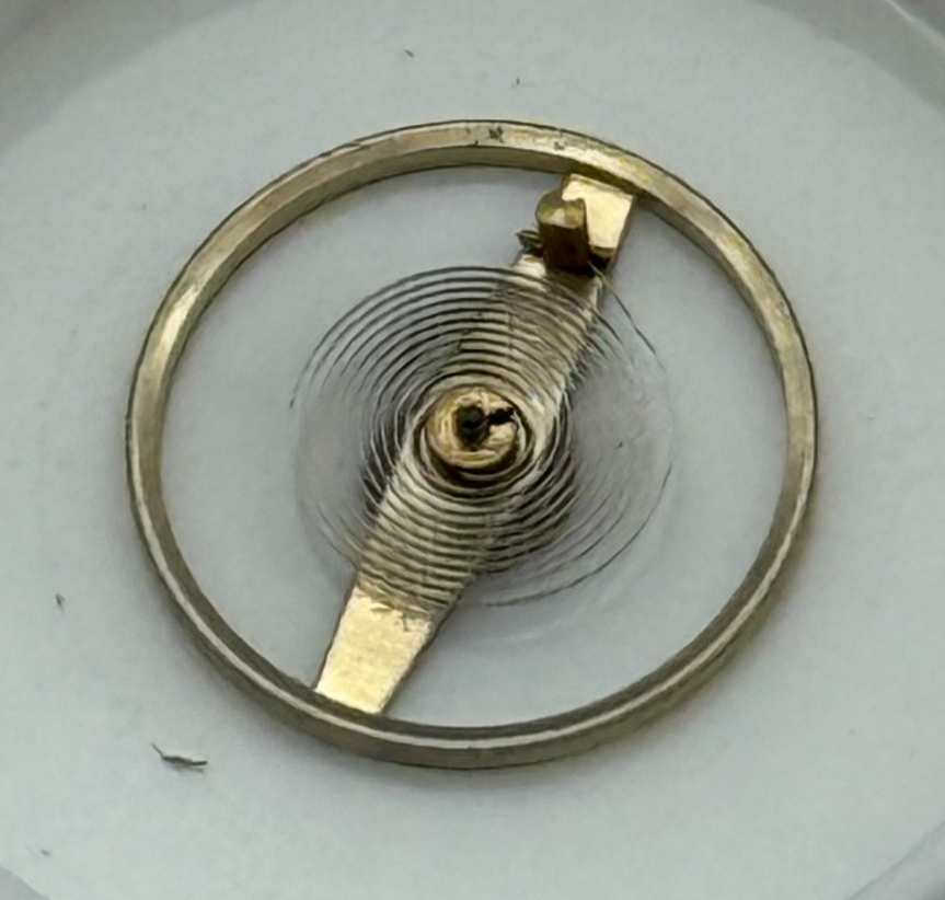 Oris 671 672 Balance Wheel Complete And Spring 8¾’’’ 1724 M Watch Movement Parts