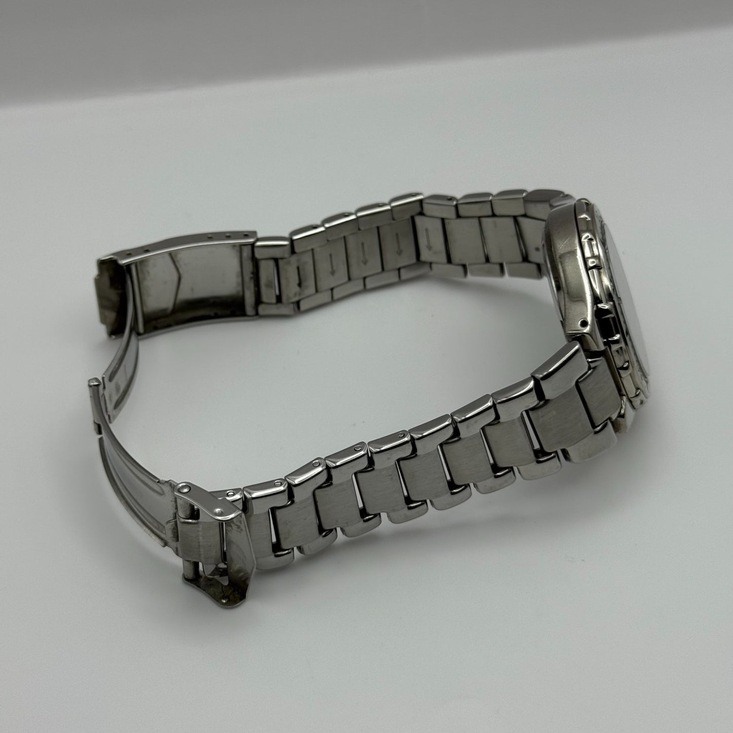 Claude Valentini Sports 900 Men’s Quartz Watch Date Steel Bracelet Working 39mm