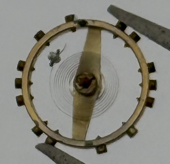 FEF 370 371 Balance Wheel Complete And Spring  176 Watch Movement Parts NOS