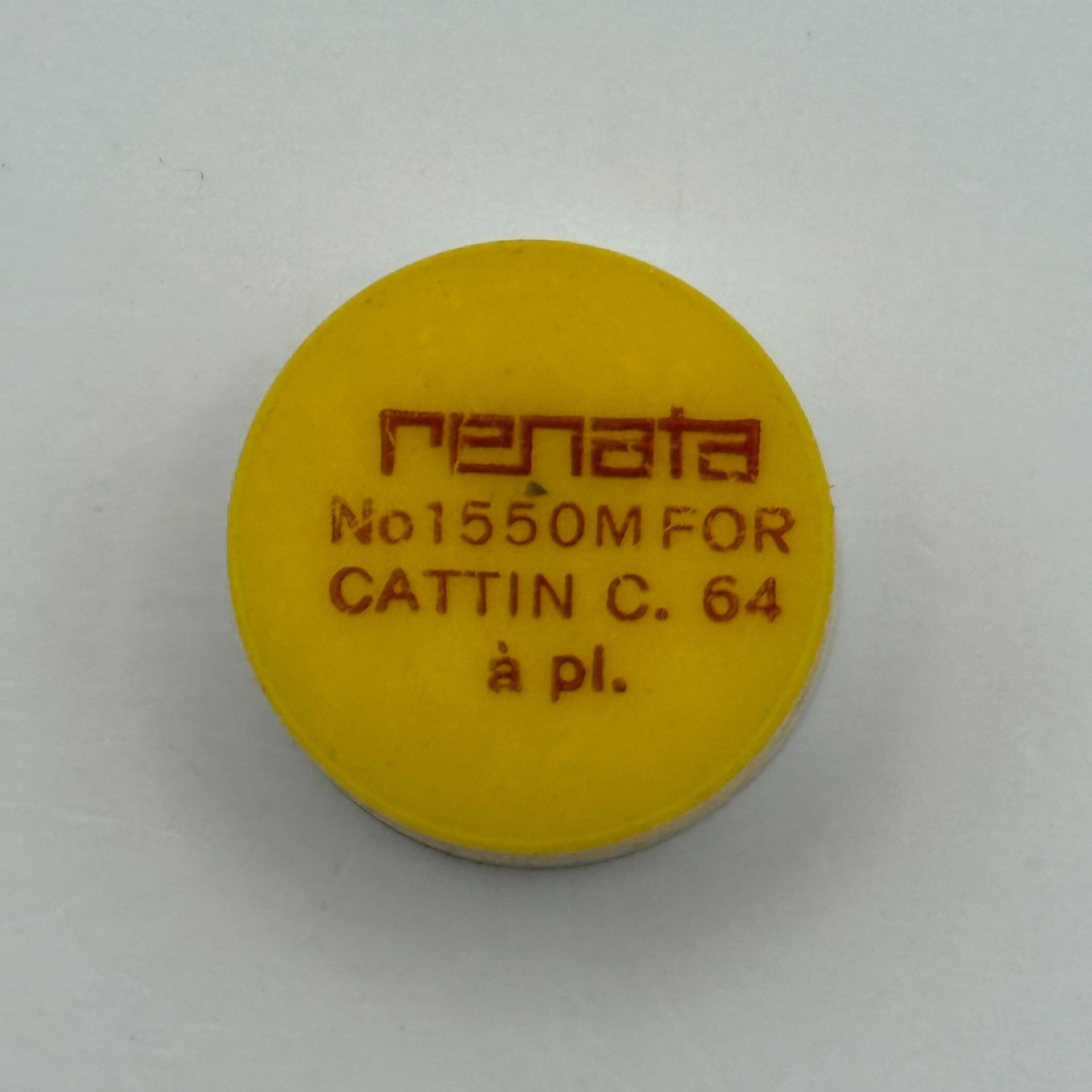 Cattin C.64 Balance Complete a pl. Renata 1550 M Watch Movement Parts Vintage