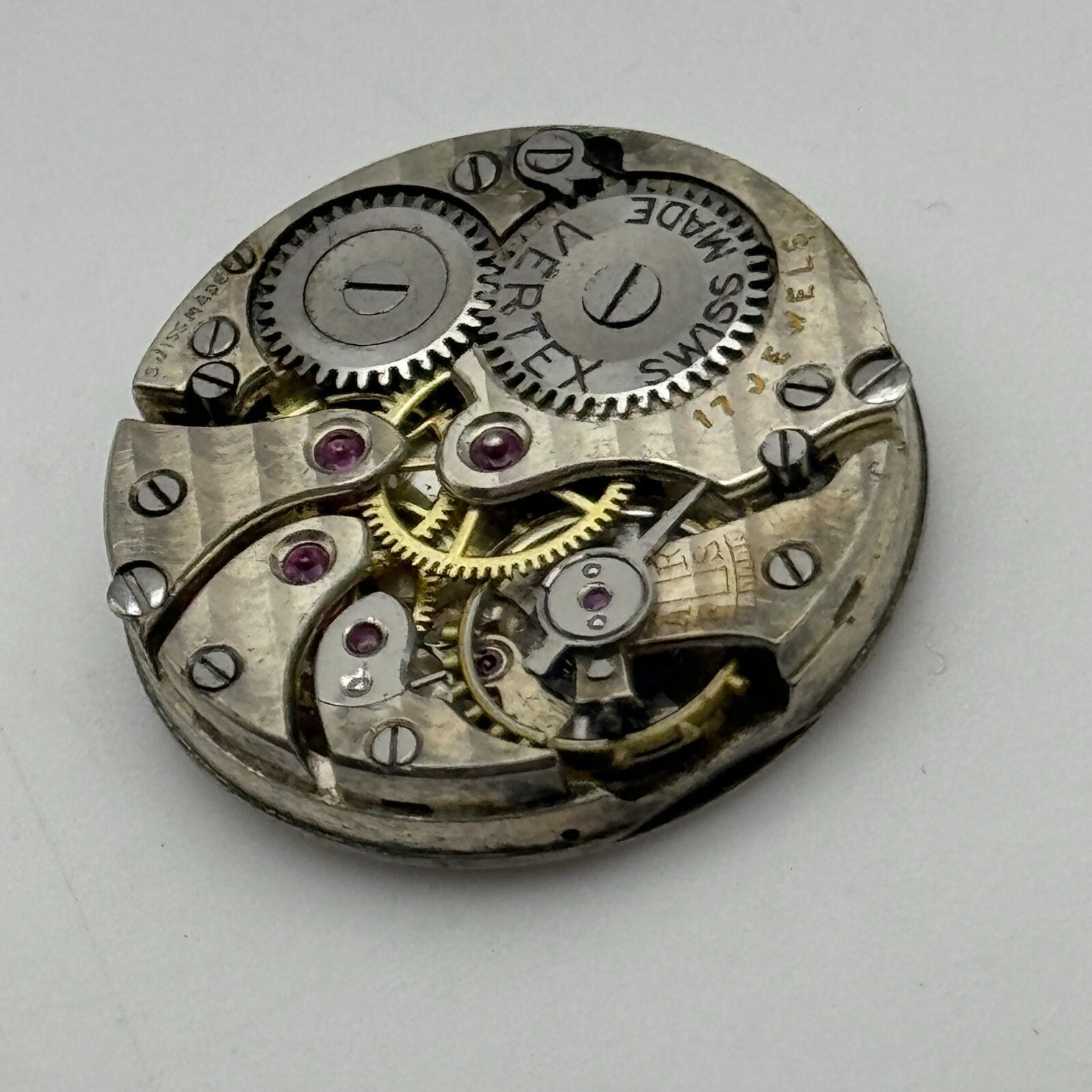 22mm Vertex Revue Balance Ok Sub Seconds 15 Jewels Trench Watch Movement PARTS