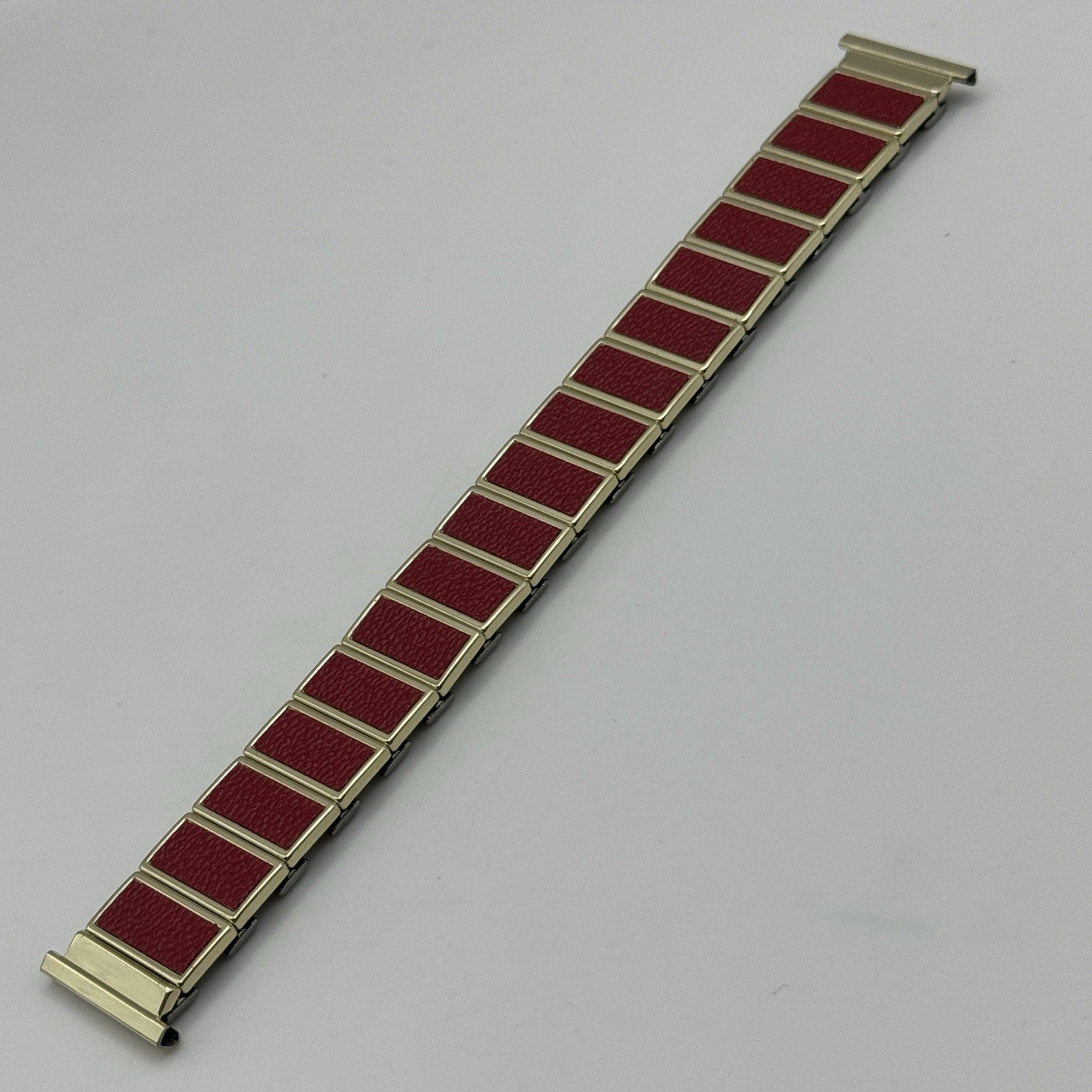 20mm Lug Rowi Fixo Flex Vintage New Old Stock NOS Expandable Strap Red Gold