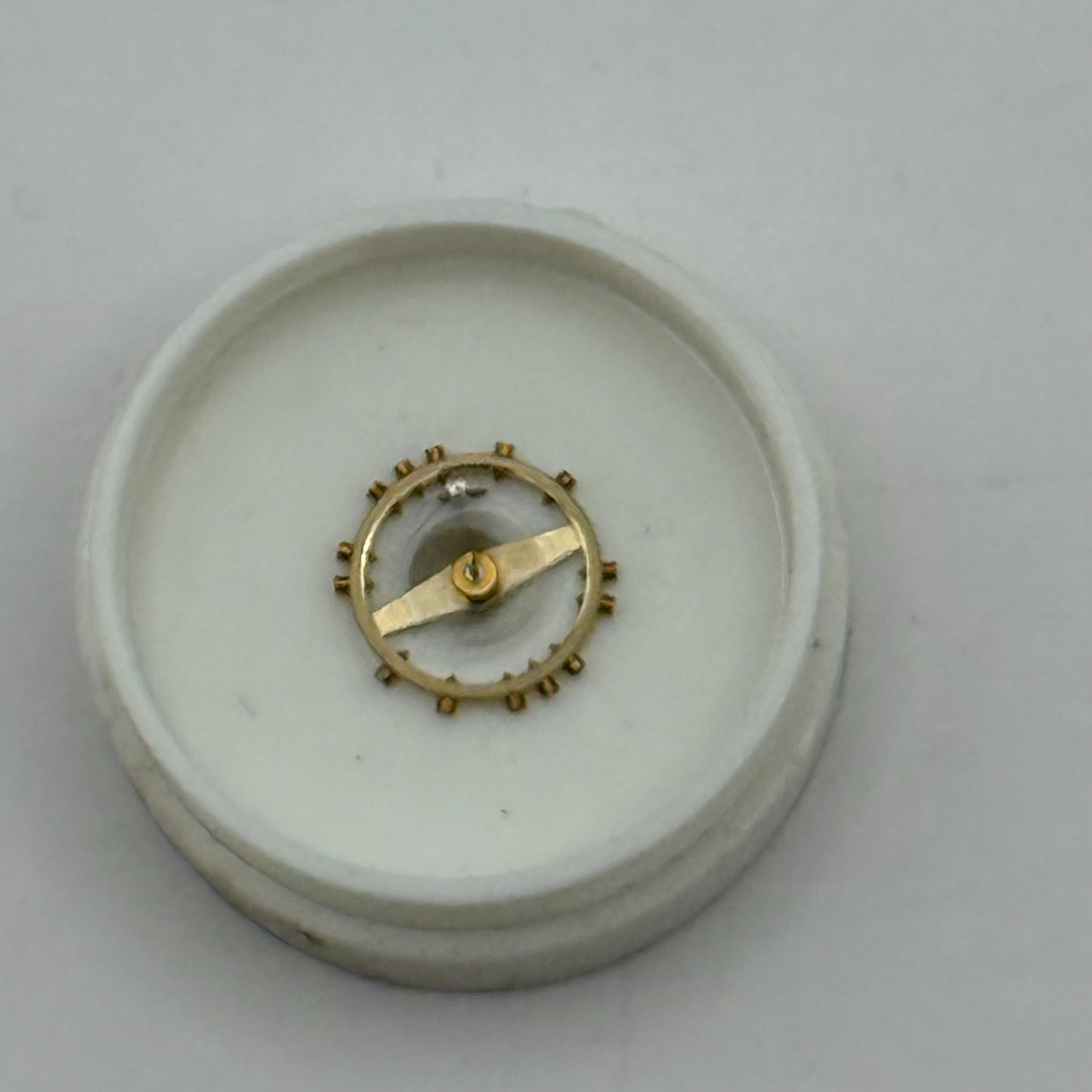 FHF 59 Balance Wheel Complete And Spring Inca 1231 M Watch Movement Parts NOS