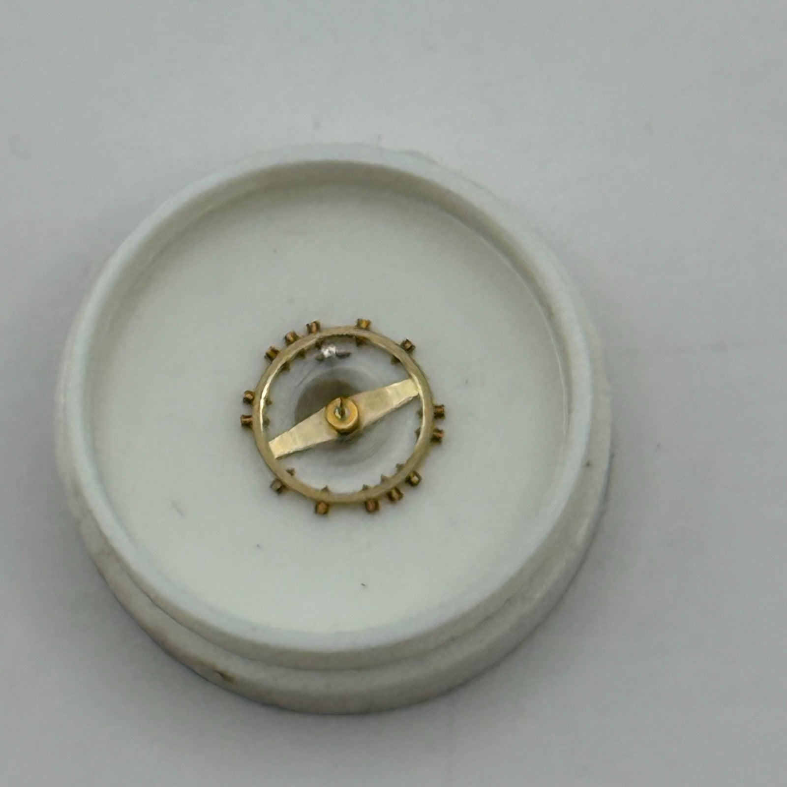 FHF 59 Balance Wheel Complete And Spring Inca 1231 M Watch Movement Parts NOS